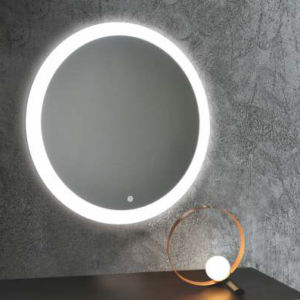 ПЕРЛА — 770/650 — зеркало с LED подсветкой и сенсорным выключателем круглое (Мир Зеркал)
