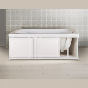 МДФ — экран Alavann мебельный под ванну  КУПЕ AMETIST белый размер 1500/1700
