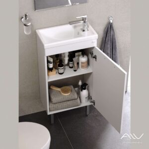 Комплект мебели в ванну Azzoro 45 белый (Alavann)