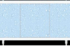 МОНОЛИТ —  — экран цельный под ванну 1,50/1,70 Капли пластиковая рама (Метакам)