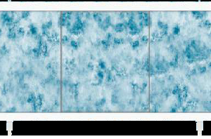 МОНОЛИТ —  — экран цельный под ванну 1,50 Синий пластиковая рама (Метакам)