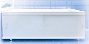 ОПТИМА — 000 — экран наборный под ванну 1,50/1,70 Белый пластиковая рама (Alavann)