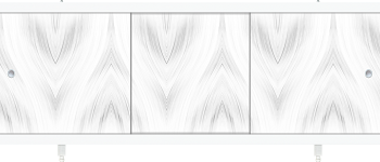 МОНОЛИТ — экран цельный под ванну 1,50/1,70 серый узор пластиковая рама (Метакам)