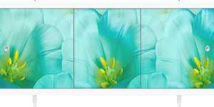УЛЬТРАЛЕГКИЙ АРТ — экран под ванну 1,50/1,70 Цветочная история пластиковая рама (Метакам)