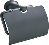P1803BL — держатель для  туалетной бумаги с крышкой, черный