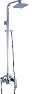 D80-335103 — система душевая DIADONNA для ванны со смесителем, D-35mm, хром, латунь.
