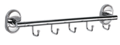 P2916-5 — держатель для полотенца трубчатый 5 крючков, хром (Potato)