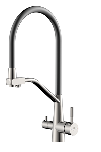 D49-19029S — смеситель DIADONNA для кухни с возможностью подкючения питьевой воды, нерж.,